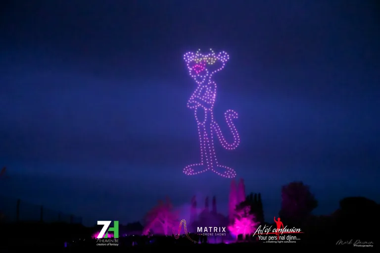 Matrix drone shows