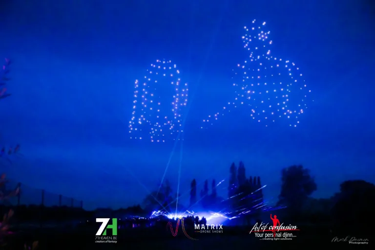 Matrix drone shows