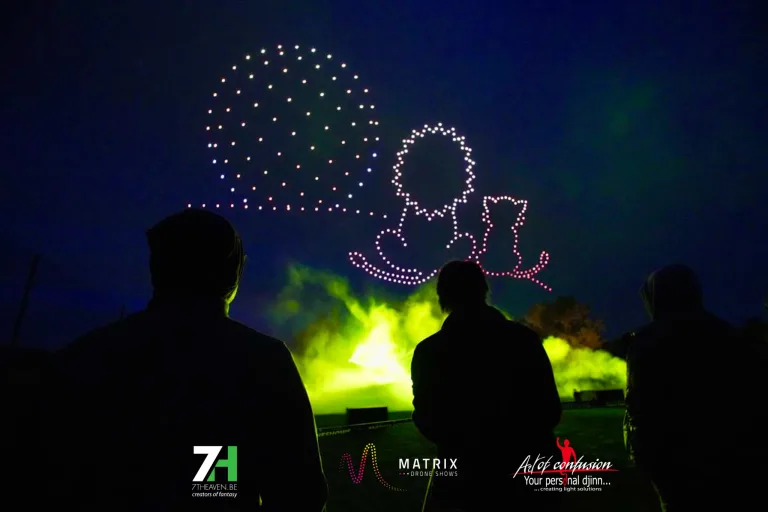 Matrix drone shows