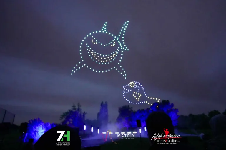 Matrix drone shows