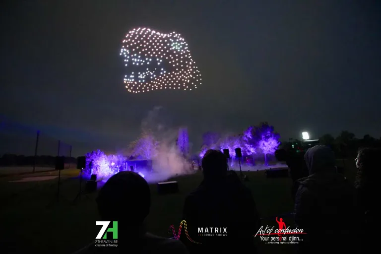 Matrix drone shows