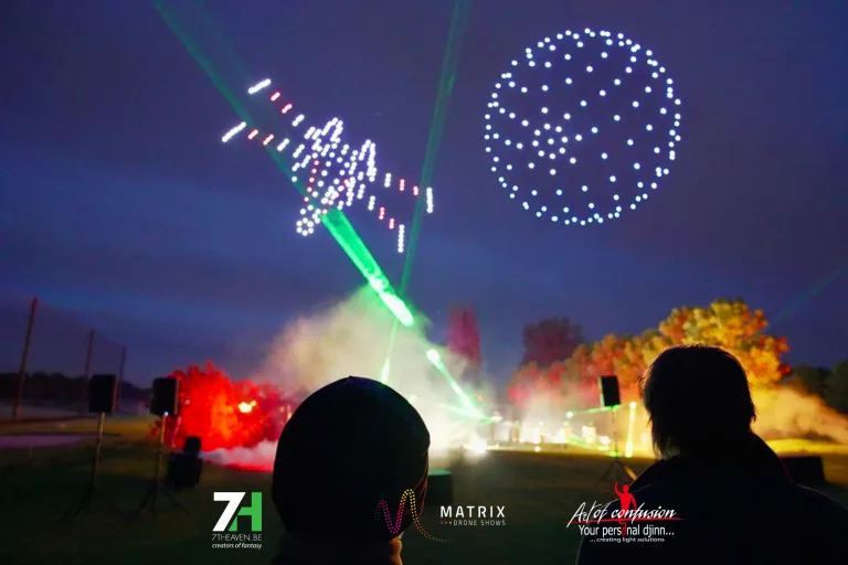 Matrix drone shows