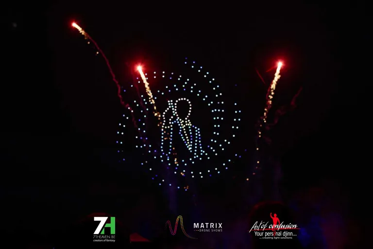 Matrix drone shows