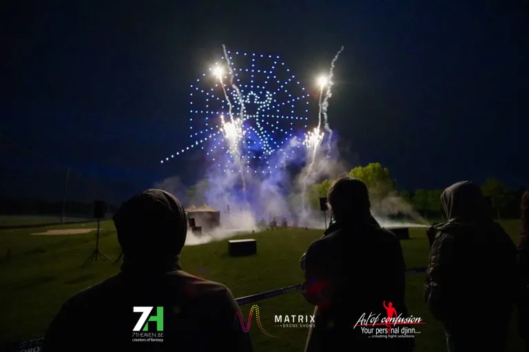 Matrix drone shows