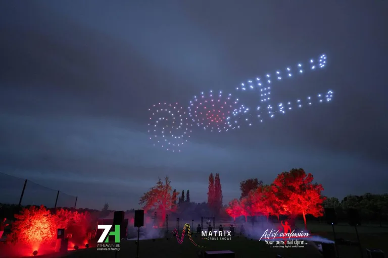 Matrix drone shows